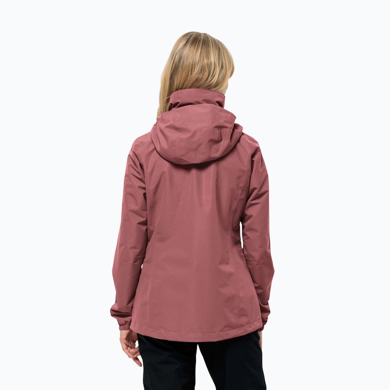 Moteriška striukė nuo lietaus Jack Wolfskin Stormy Point 2L red ochre 2