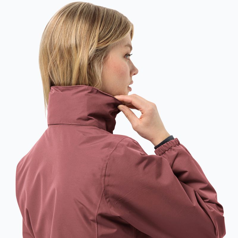 Moteriška striukė nuo lietaus Jack Wolfskin Stormy Point 2L red ochre 4