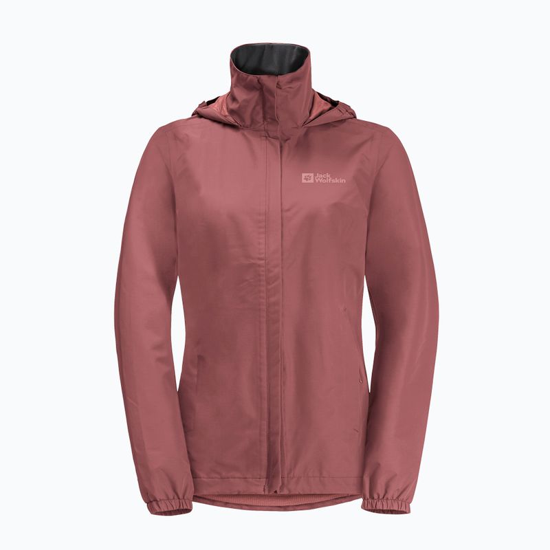 Moteriška striukė nuo lietaus Jack Wolfskin Stormy Point 2L red ochre 7
