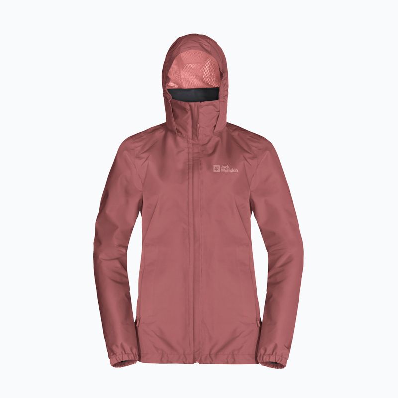Moteriška striukė nuo lietaus Jack Wolfskin Stormy Point 2L red ochre 8