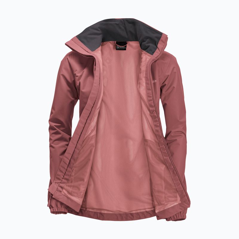 Moteriška striukė nuo lietaus Jack Wolfskin Stormy Point 2L red ochre 9