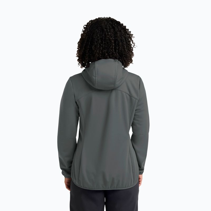 Moteriška softshell striukė Jack Wolfskin Windhain Hoody slate green 3