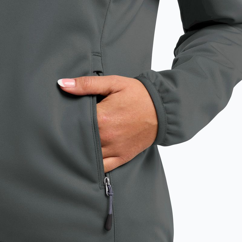 Moteriška softshell striukė Jack Wolfskin Windhain Hoody slate green 6