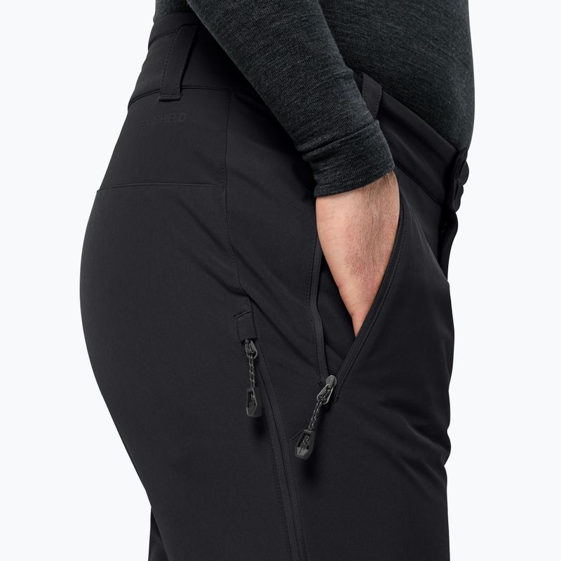 Vyriškos softshell kelnės Jack Wolfskin Alpspitze Tour black 3