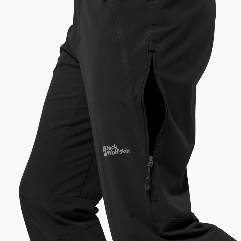 Vyriškos softshell kelnės Jack Wolfskin Alpspitze Tour black 4