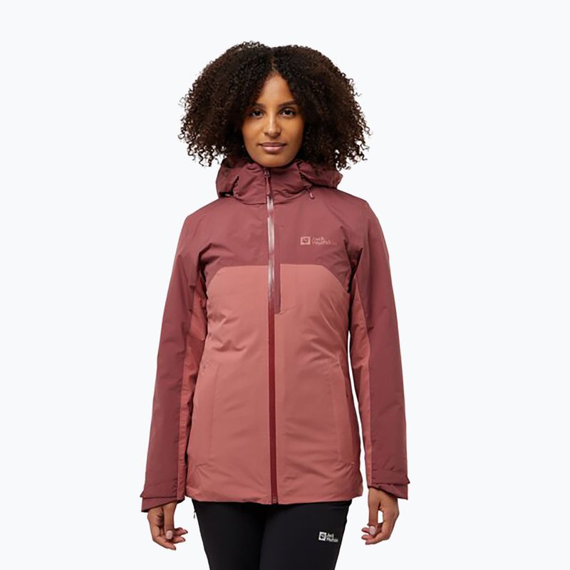 Moteriška striukė 3in1 Jack Wolfskin Hunberg mineral red