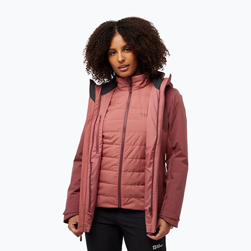 Moteriška striukė 3in1 Jack Wolfskin Hunberg mineral red 3