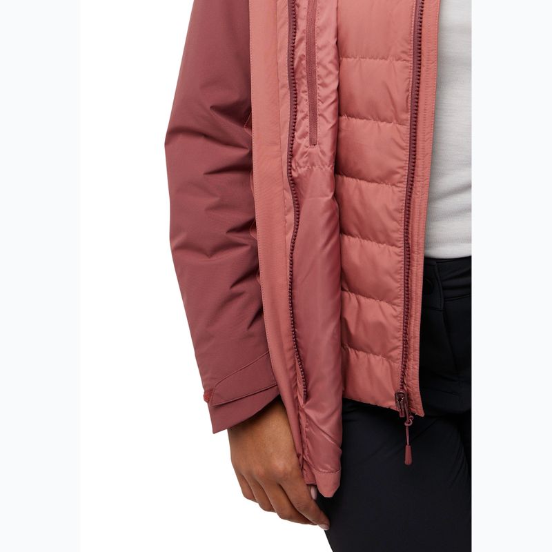 Moteriška 3in1 striukė Jack Wolfskin Hunberg mineral red 12