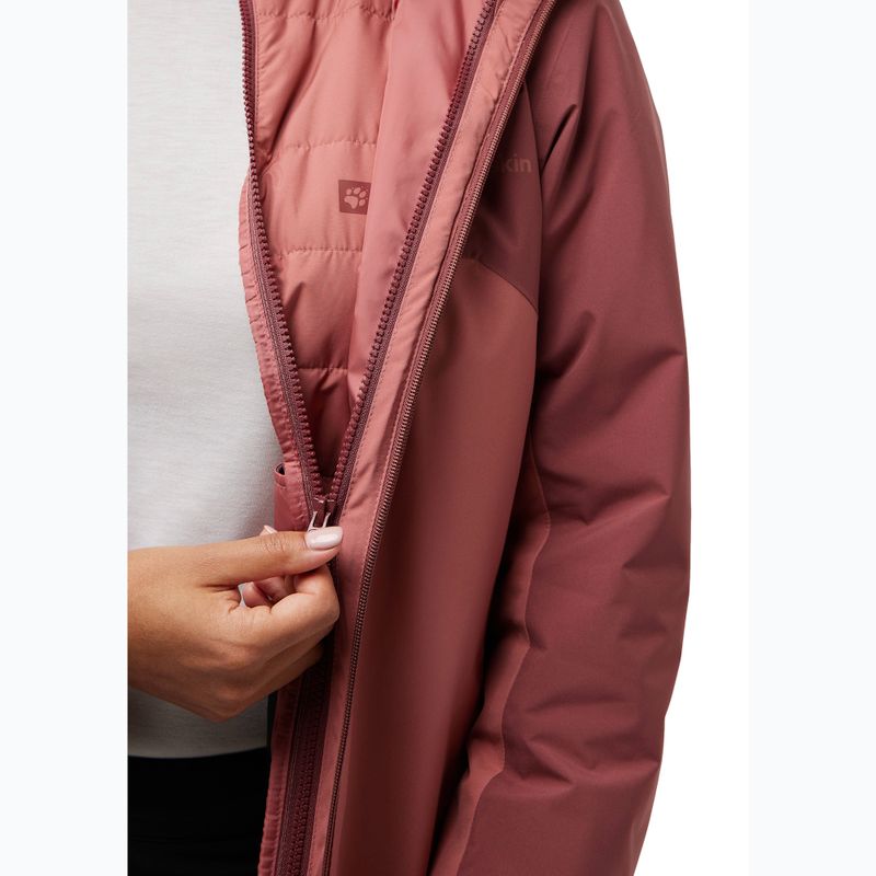 Moteriška 3in1 striukė Jack Wolfskin Hunberg mineral red 13