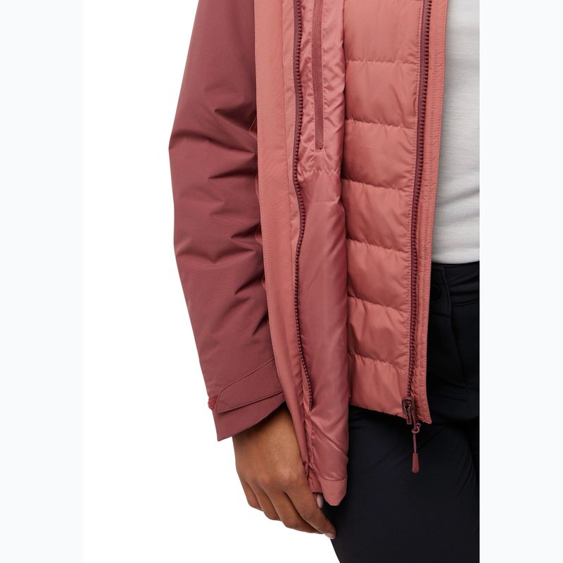 Moteriška 3in1 striukė Jack Wolfskin Hunberg mineral red 14