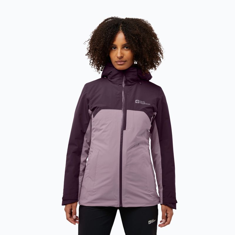 Moteriška 3in1 striukė Jack Wolfskin Hunberg wild blossom