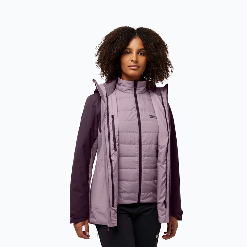 Moteriška 3in1 striukė Jack Wolfskin Hunberg wild blossom 3