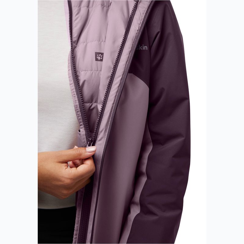 Moteriška 3in1 striukė Jack Wolfskin Hunberg wild blossom 11