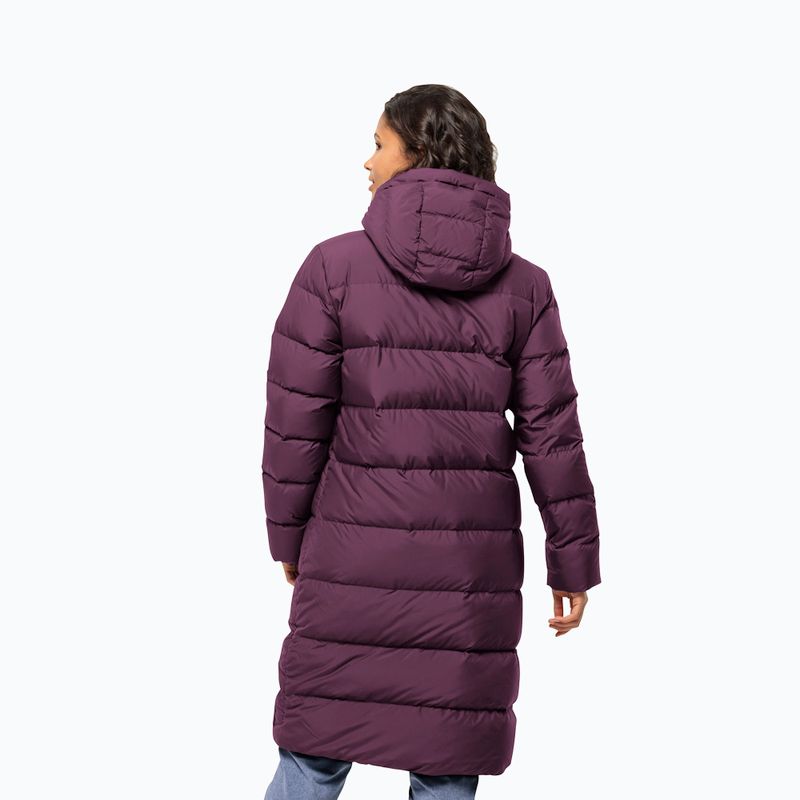 Moteriškas pūstas paltas Jack Wolfskin Frozen Palace berry jam 2