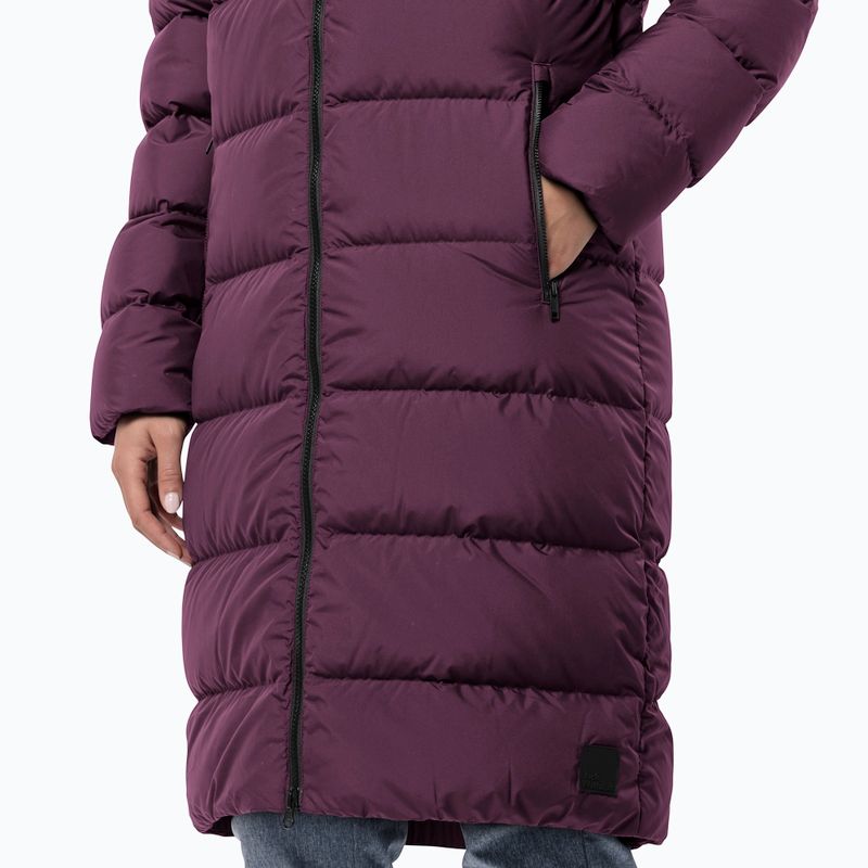 Moteriškas pūstas paltas Jack Wolfskin Frozen Palace berry jam 4