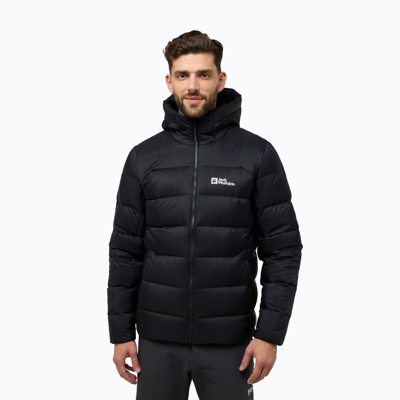 Vyriška pūsta striukė Jack Wolfskin Nebelhorn Down Hoody black