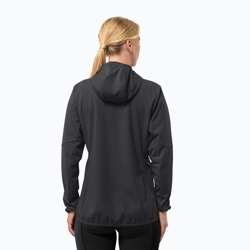 Moteriška softshell striukė Jack Wolfskin Feldberg Hoody black 2