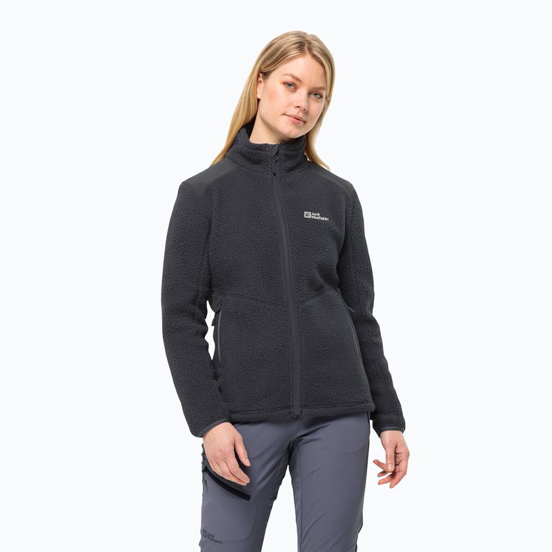 Moteriškas fliso džemperis Jack Wolfskin Kammweg Pile Fz phantom