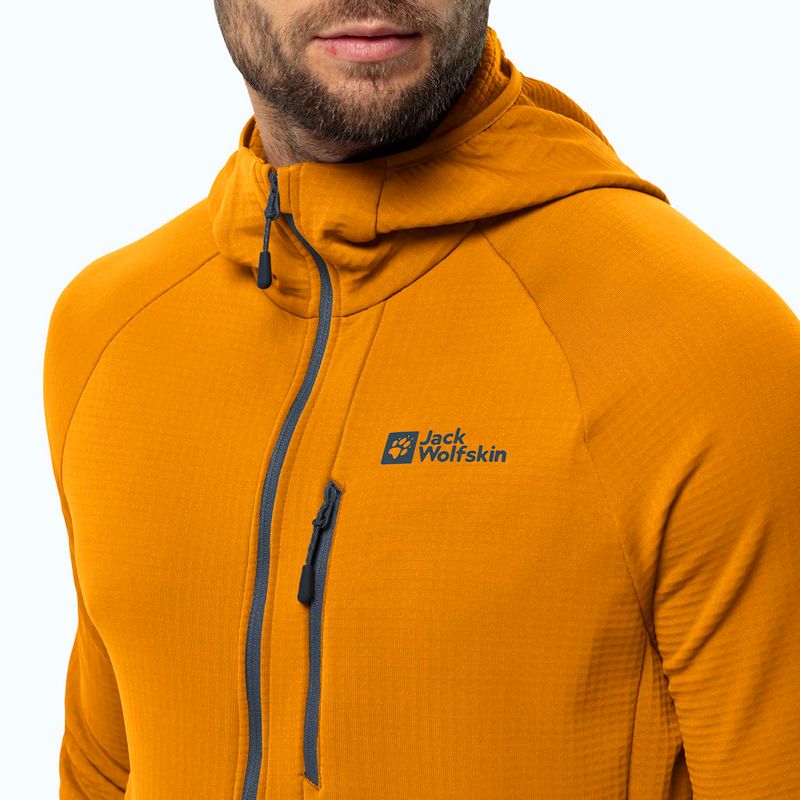 Vyriškas fliso džemperis Jack Wolfskin Kolbenberg Hooded Fz safflower 4