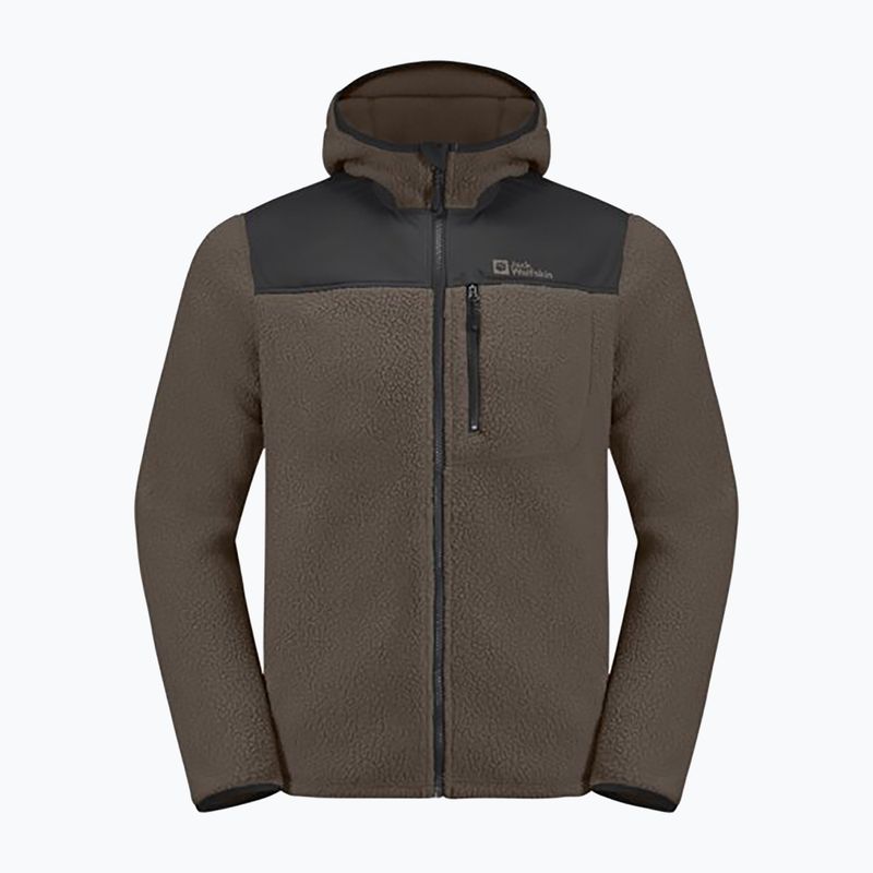 Vyriškas fliso džemperis Jack Wolfskin Kammweg Pile Fz cold coffee