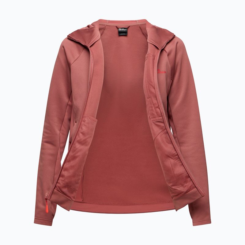 Moteriškas fliso džemperis Jack Wolfskin Alpgrat mineral red 7
