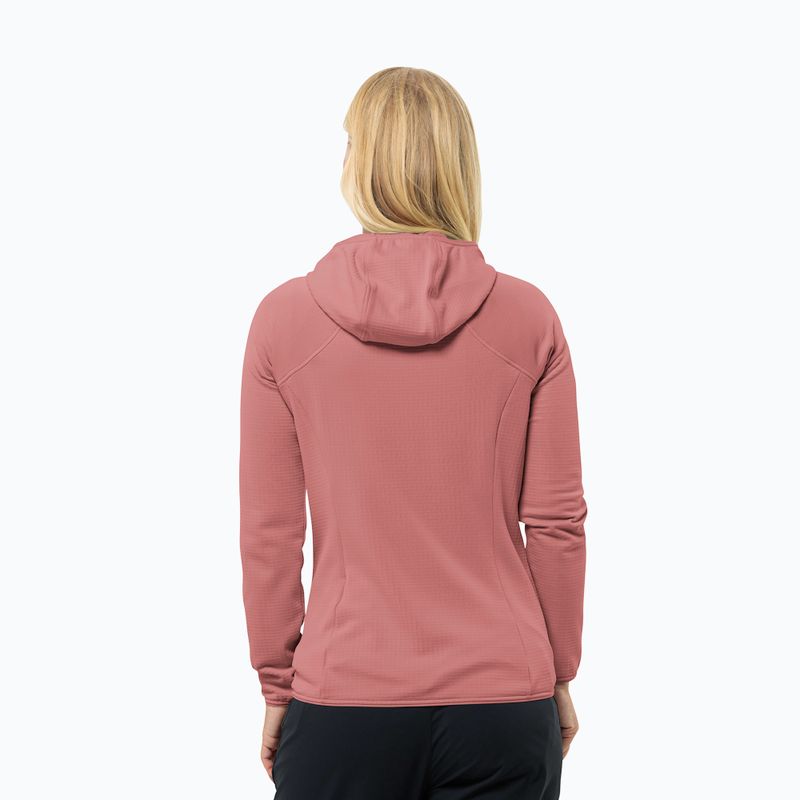 Moteriškas fliso džemperis Jack Wolfskin Kolbenberg Hooded Fz mineral red 2