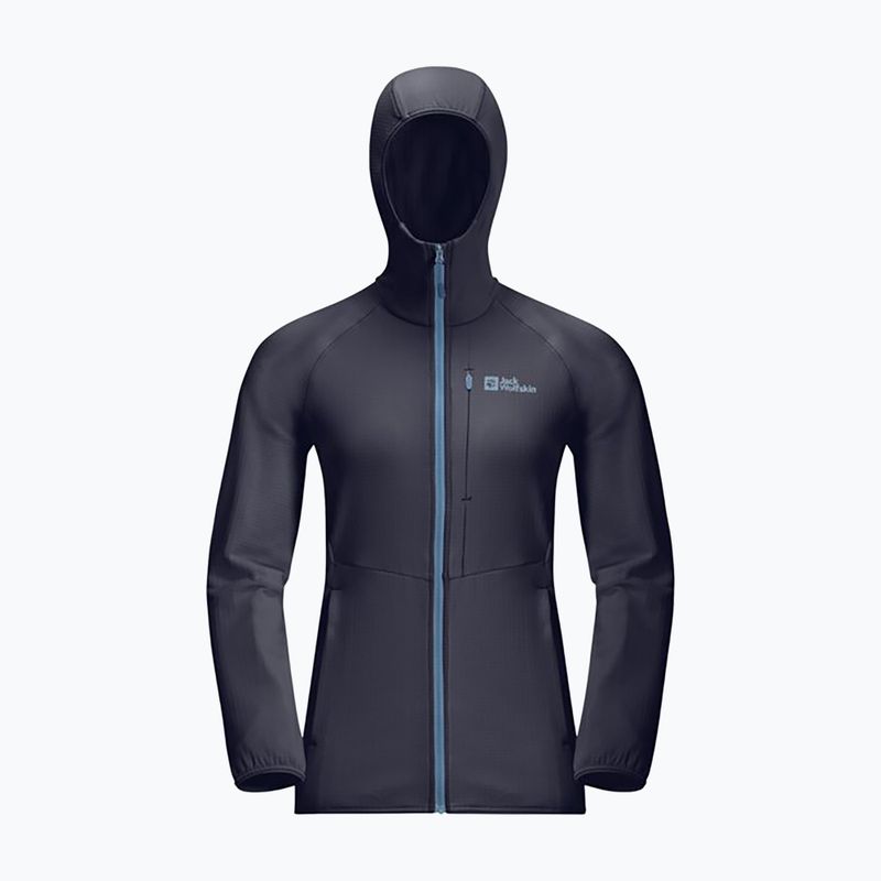 Moteriškas fliso džemperis Jack Wolfskin Kolbenberg Hooded Fz graphite 2