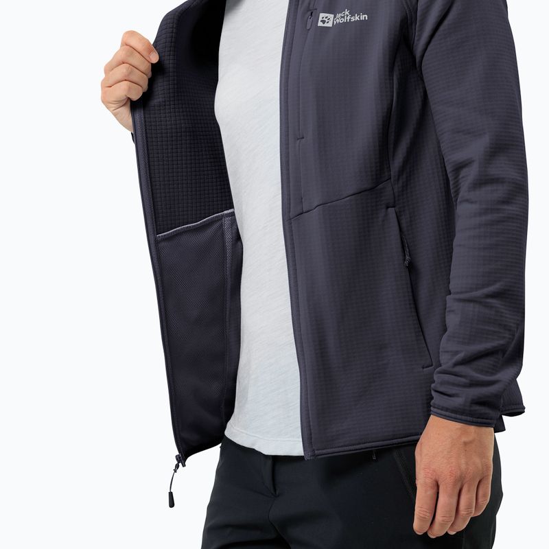 Moteriškas fliso džemperis Jack Wolfskin Kolbenberg Hooded Fz graphite 6