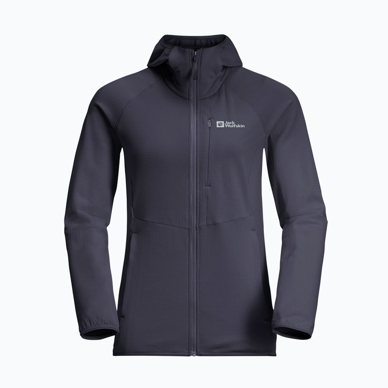 Moteriškas fliso džemperis Jack Wolfskin Kolbenberg Hooded Fz graphite 7