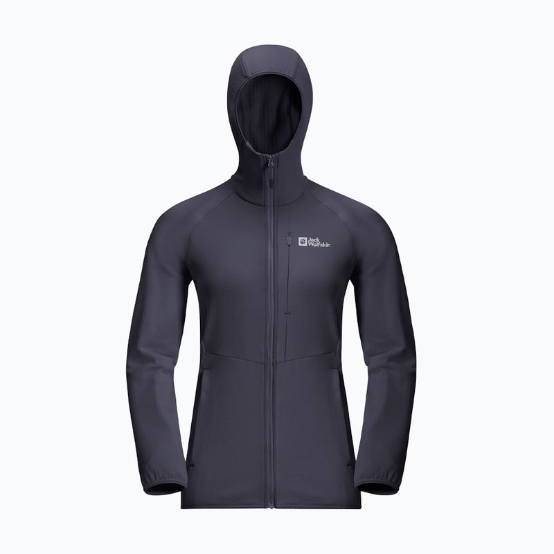 Moteriškas fliso džemperis Jack Wolfskin Kolbenberg Hooded Fz graphite 8