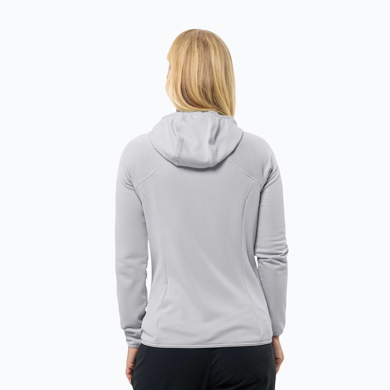 Moteriškas fliso džemperis Jack Wolfskin Kolbenberg Hooded Fz cool grey 2