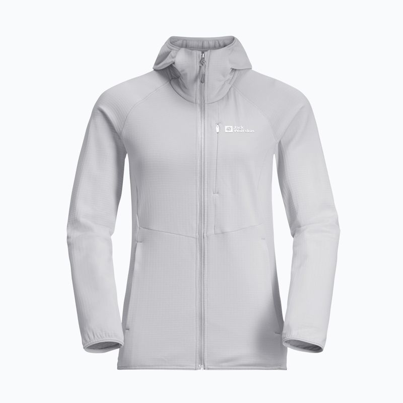 Moteriškas fliso džemperis Jack Wolfskin Kolbenberg Hooded Fz cool grey 7