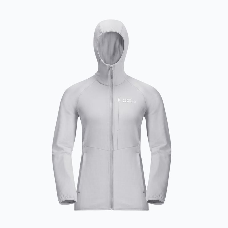 Moteriškas fliso džemperis Jack Wolfskin Kolbenberg Hooded Fz cool grey 8