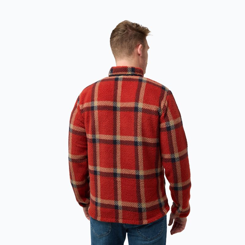 Vyriškas fliso džemperis Jack Wolfskin Felslicht Check intense rust 2