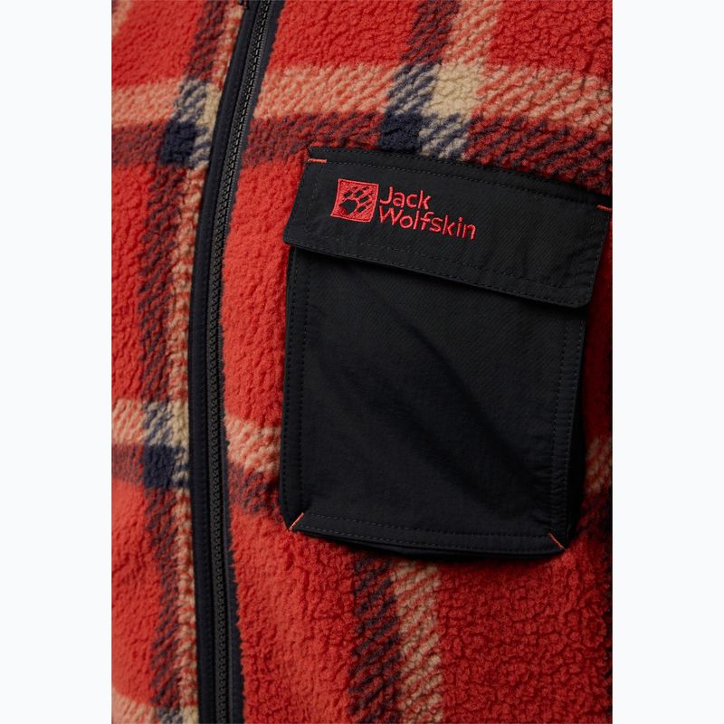 Vyriškas fliso džemperis Jack Wolfskin Felslicht Check intense rust 4