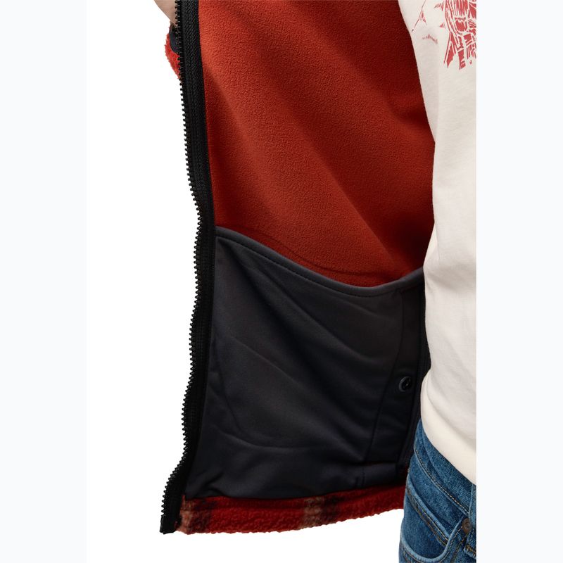 Vyriškas fliso džemperis Jack Wolfskin Felslicht Check intense rust 5