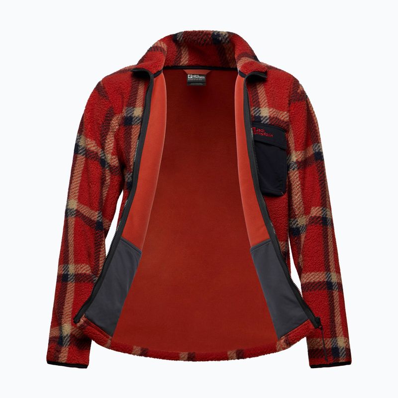 Vyriškas fliso džemperis Jack Wolfskin Felslicht Check intense rust 8
