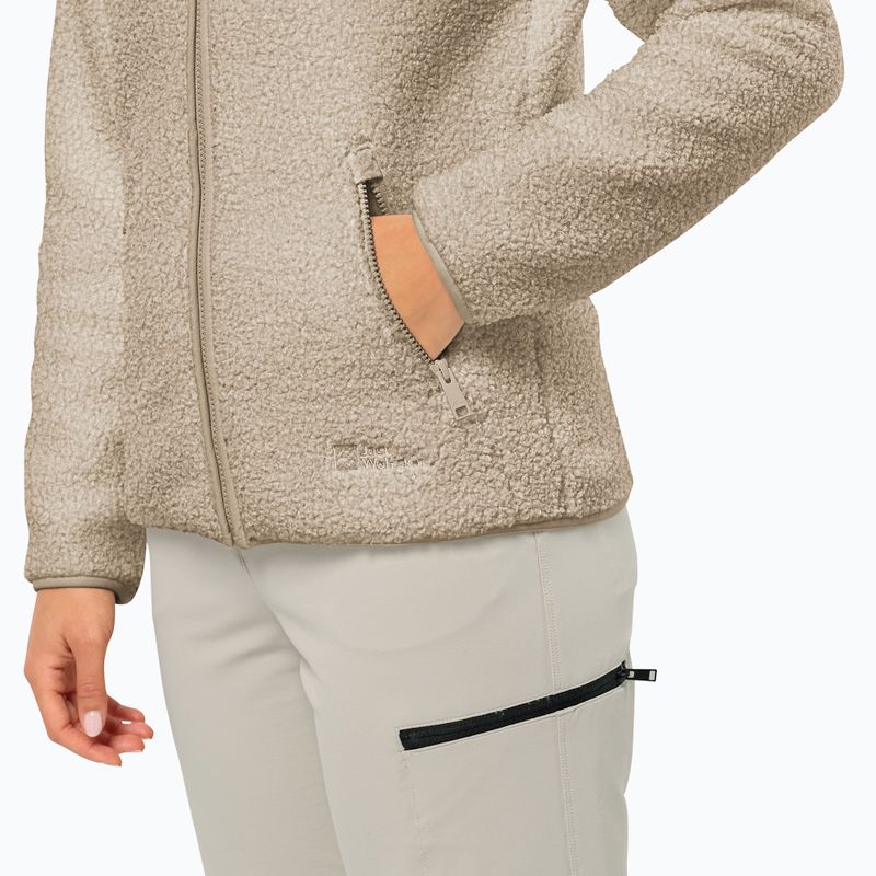 Moteriškas fliso džemperis Jack Wolfskin High Curl anis 3
