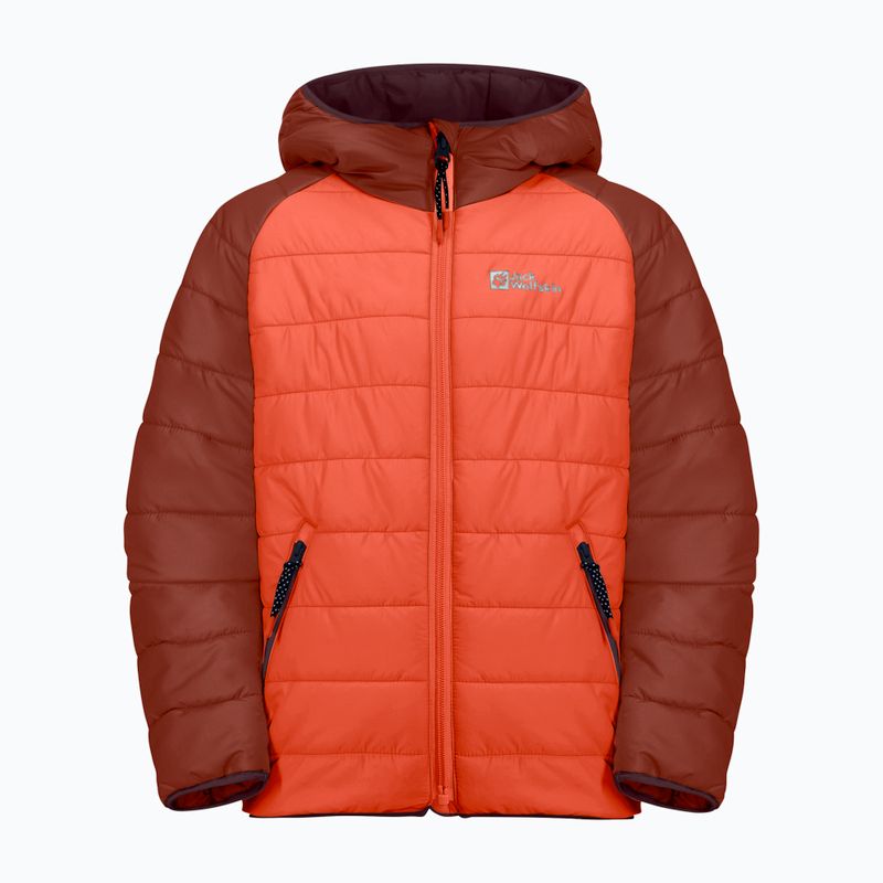 Vaikiška pūsta striukė Jack Wolfskin Zenon coral orange 4