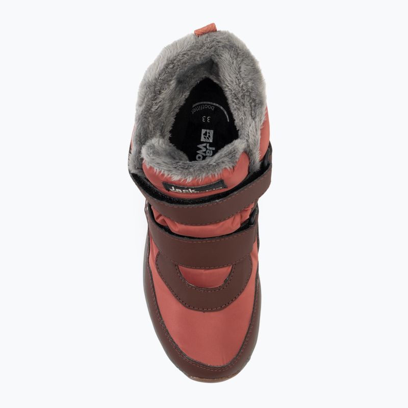 Vaikiški batai Jack Wolfskin Polar Bear-B Texapore Mid Vc dark mahogany 5