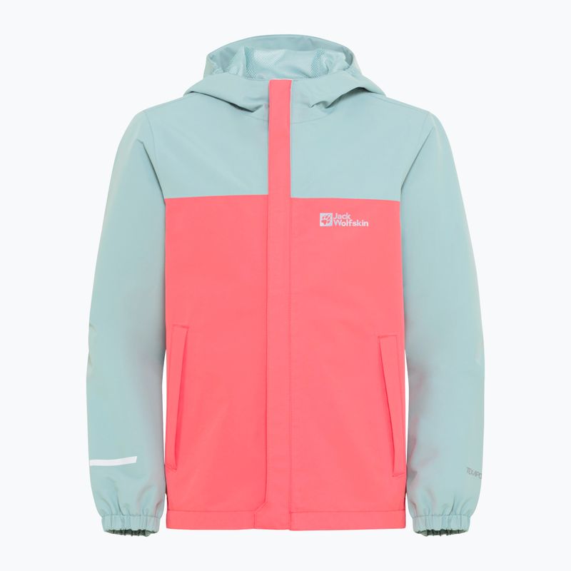 Vaikiška striukė nuo lietausJack Wolfskin Tucan sunset coral 6