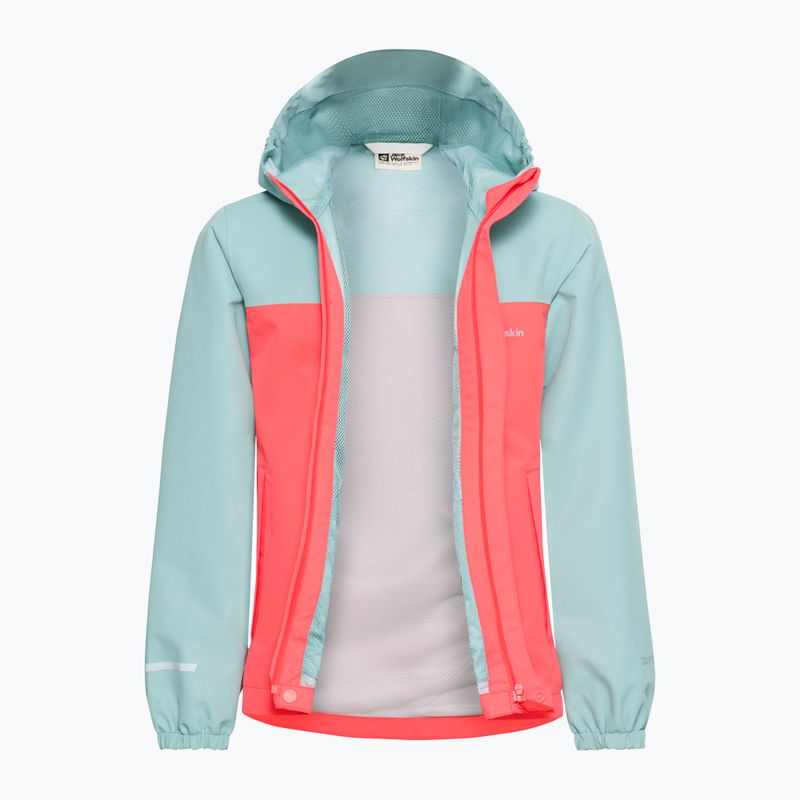 Vaikiška striukė nuo lietausJack Wolfskin Tucan sunset coral 7