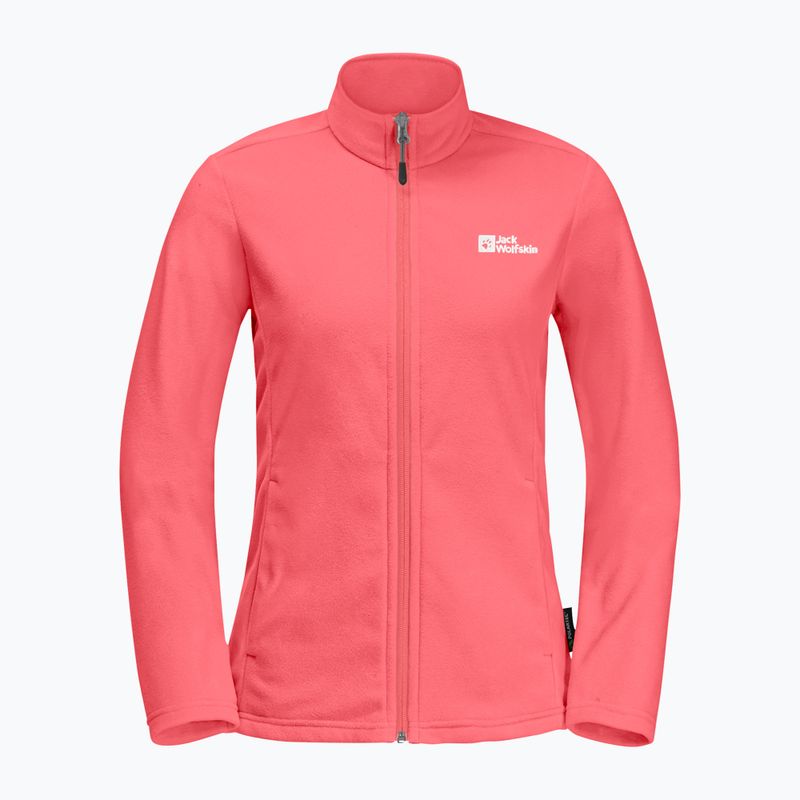 Moteriškas fliso džemperis Jack Wolfskin Taunus Fz sunset coral 8