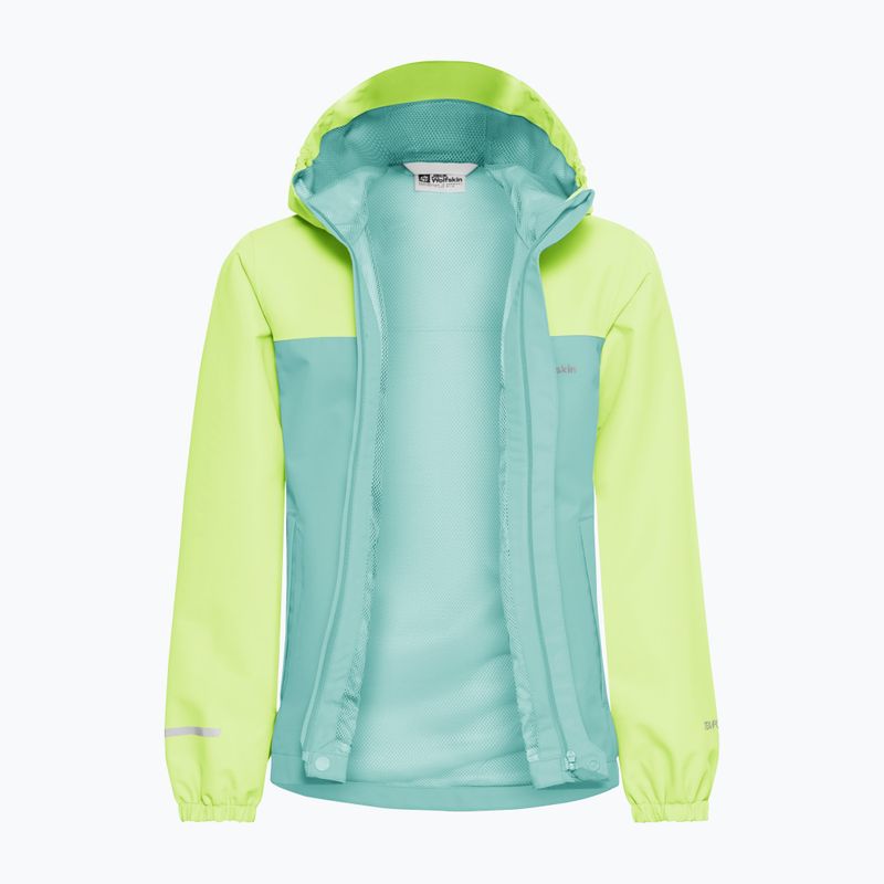 Vaikiška striukė nuo lietaus Jack Wolfskin Tucan soft jade 14