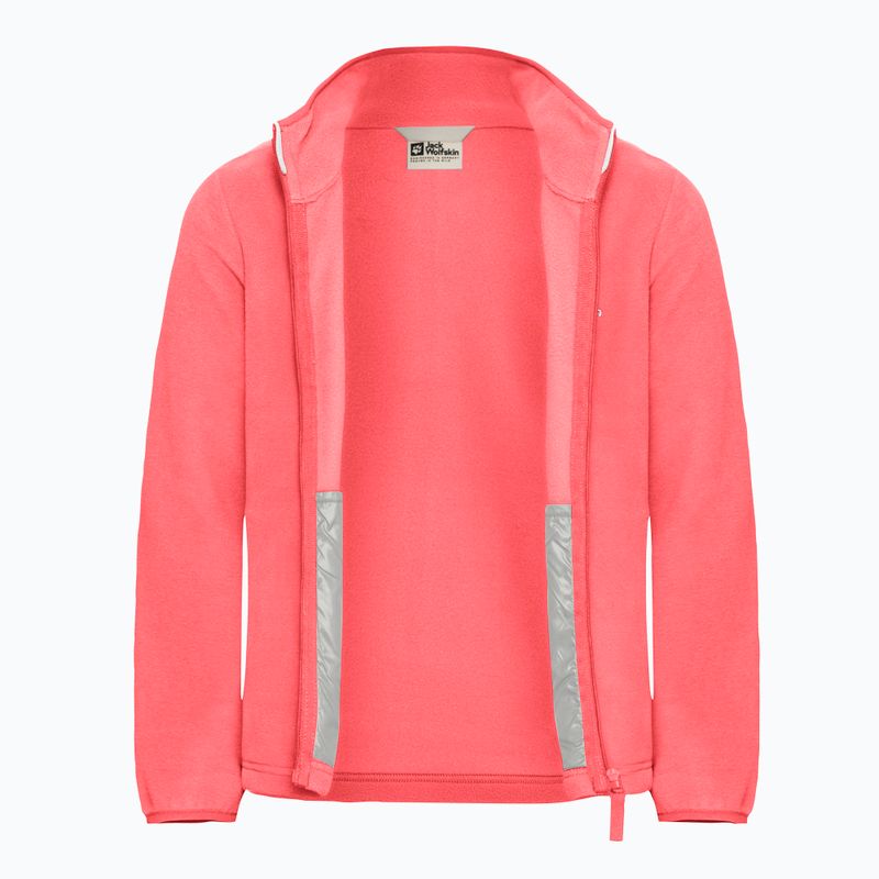 Vaikiškas fliso džemperis Jack Wolfskin Taunus sunset coral 3