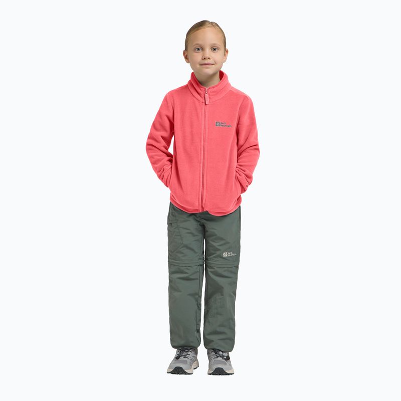 Vaikiškas fliso džemperis Jack Wolfskin Taunus sunset coral 13