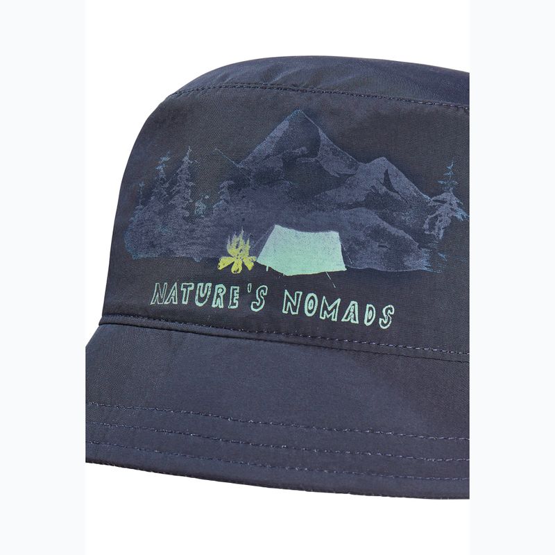 Vaikiška skrybėlė Jack Wolfskin Woods Bucket print night blue 2