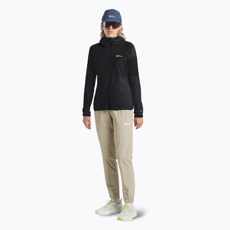 Moteriškas fliso džemperis Jack Wolfskin Prelight Trail Hoody black 2