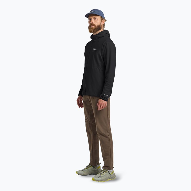 Vyriškas žygio džemperis Jack Wolfskin Prelight Trail Hoody black 2