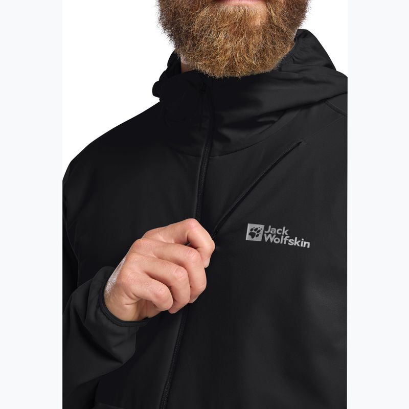 Vyriškas žygio džemperis Jack Wolfskin Prelight Trail Hoody black 5